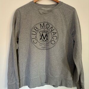 Club Monaco Charcoal Crewneck Sweater